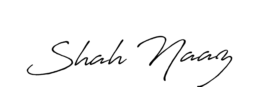 Shah Naaz stylish signature style. Best Handwritten Sign (Antro_Vectra_Bolder) for my name. Handwritten Signature Collection Ideas for my name Shah Naaz. Shah Naaz signature style 7 images and pictures png