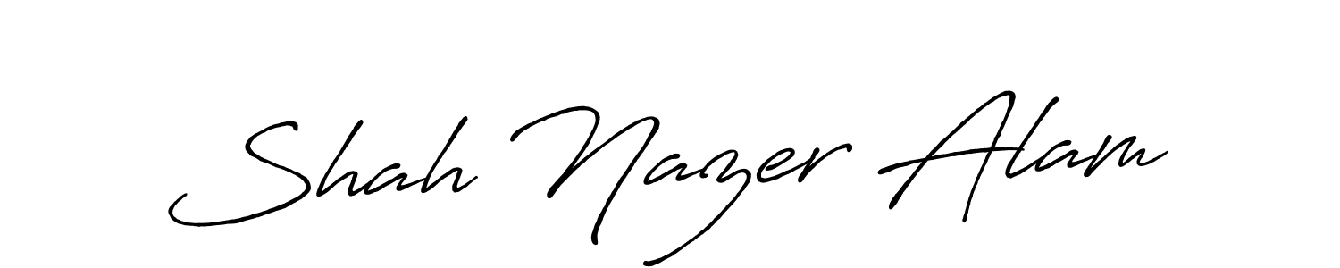 Design your own signature with our free online signature maker. With this signature software, you can create a handwritten (Antro_Vectra_Bolder) signature for name Shah Nazer Alam. Shah Nazer Alam signature style 7 images and pictures png