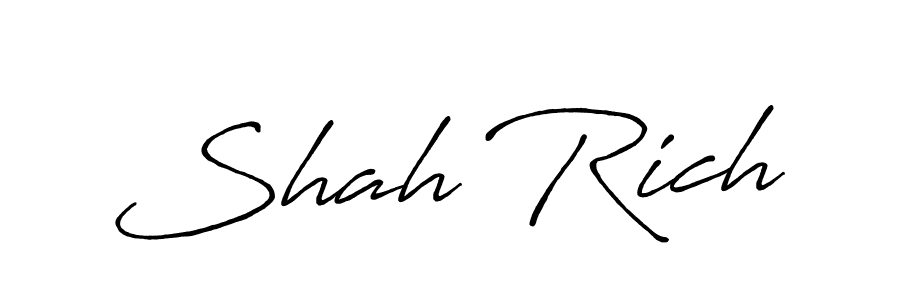 Make a short Shah Rich signature style. Manage your documents anywhere anytime using Antro_Vectra_Bolder. Create and add eSignatures, submit forms, share and send files easily. Shah Rich signature style 7 images and pictures png