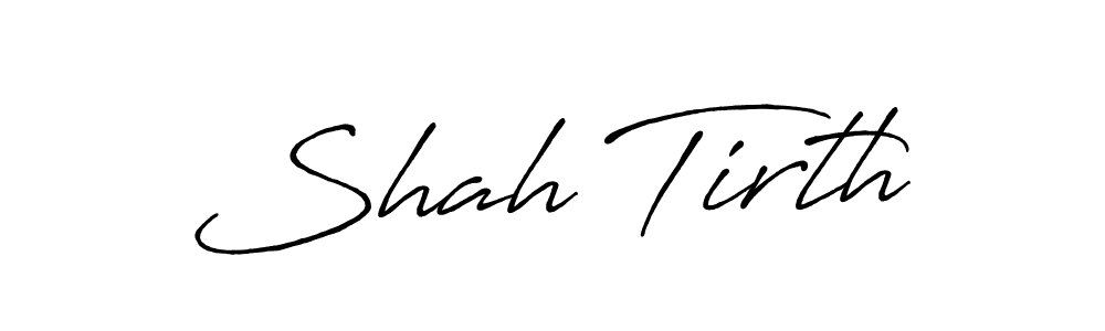 Similarly Antro_Vectra_Bolder is the best handwritten signature design. Signature creator online .You can use it as an online autograph creator for name Shah Tirth. Shah Tirth signature style 7 images and pictures png