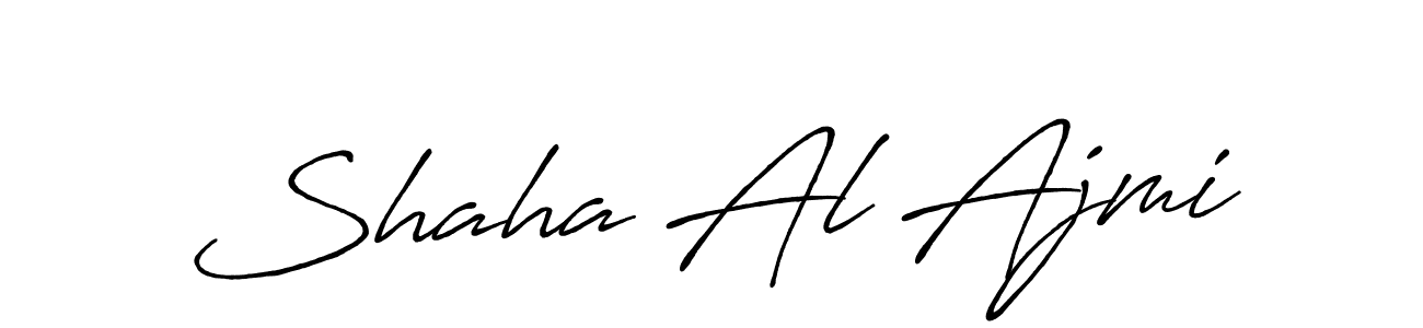 Also we have Shaha Al Ajmi name is the best signature style. Create professional handwritten signature collection using Antro_Vectra_Bolder autograph style. Shaha Al Ajmi signature style 7 images and pictures png