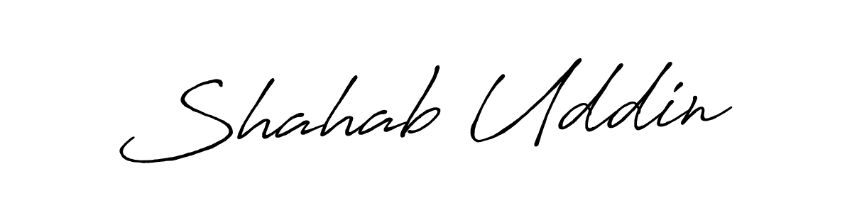 Make a short Shahab Uddin signature style. Manage your documents anywhere anytime using Antro_Vectra_Bolder. Create and add eSignatures, submit forms, share and send files easily. Shahab Uddin signature style 7 images and pictures png