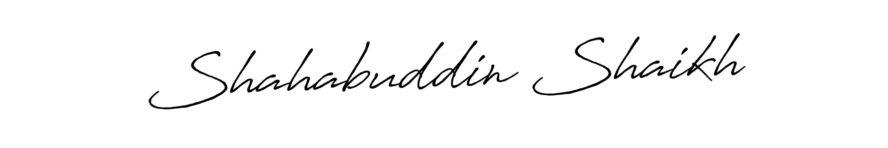 How to make Shahabuddin Shaikh signature? Antro_Vectra_Bolder is a professional autograph style. Create handwritten signature for Shahabuddin Shaikh name. Shahabuddin Shaikh signature style 7 images and pictures png