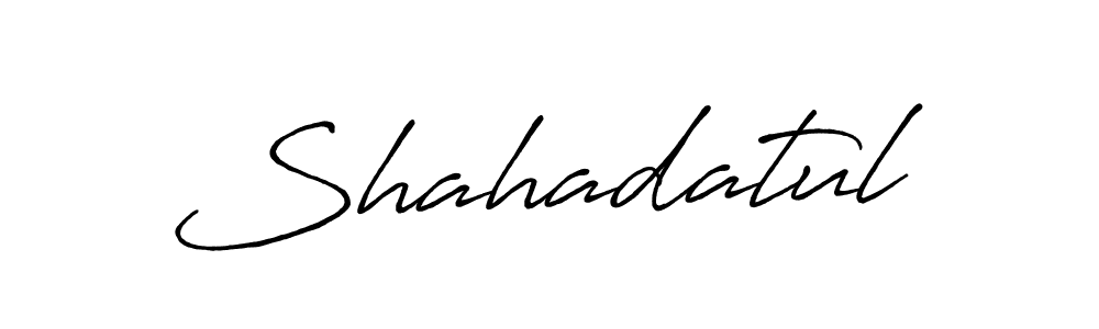 Also You can easily find your signature by using the search form. We will create Shahadatul name handwritten signature images for you free of cost using Antro_Vectra_Bolder sign style. Shahadatul signature style 7 images and pictures png
