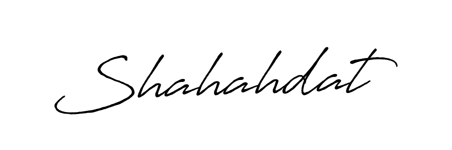 Shahahdat stylish signature style. Best Handwritten Sign (Antro_Vectra_Bolder) for my name. Handwritten Signature Collection Ideas for my name Shahahdat. Shahahdat signature style 7 images and pictures png