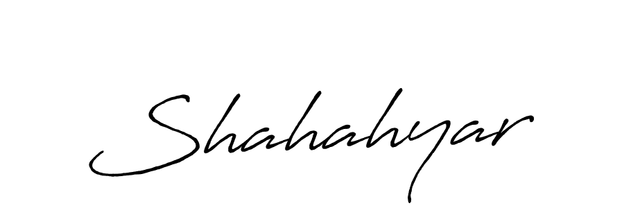 Design your own signature with our free online signature maker. With this signature software, you can create a handwritten (Antro_Vectra_Bolder) signature for name Shahahyar. Shahahyar signature style 7 images and pictures png