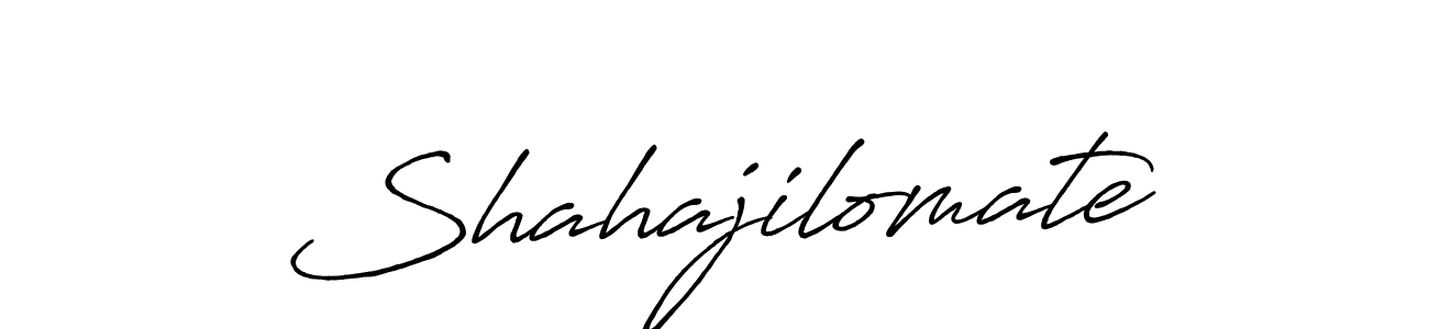 Use a signature maker to create a handwritten signature online. With this signature software, you can design (Antro_Vectra_Bolder) your own signature for name Shahajilomate. Shahajilomate signature style 7 images and pictures png