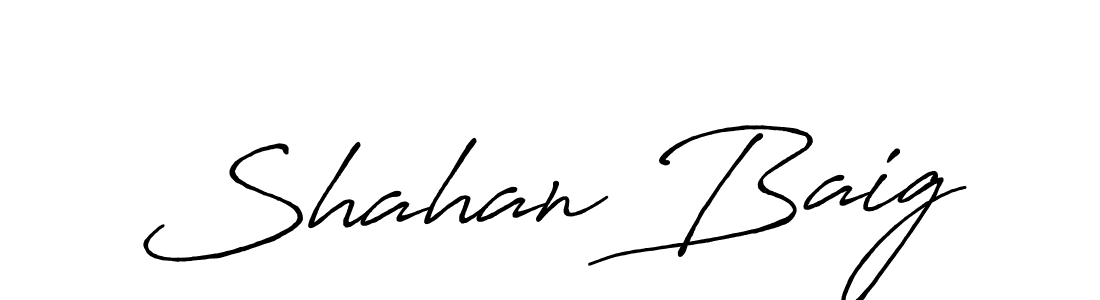 Make a beautiful signature design for name Shahan Baig. Use this online signature maker to create a handwritten signature for free. Shahan Baig signature style 7 images and pictures png