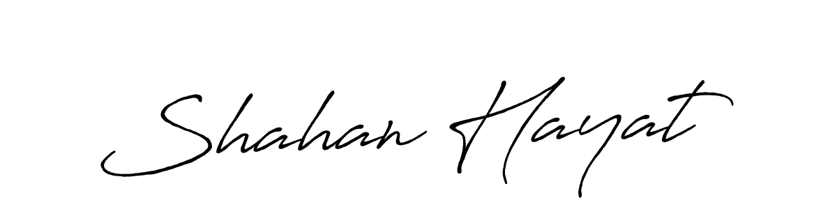 Also we have Shahan Hayat name is the best signature style. Create professional handwritten signature collection using Antro_Vectra_Bolder autograph style. Shahan Hayat signature style 7 images and pictures png