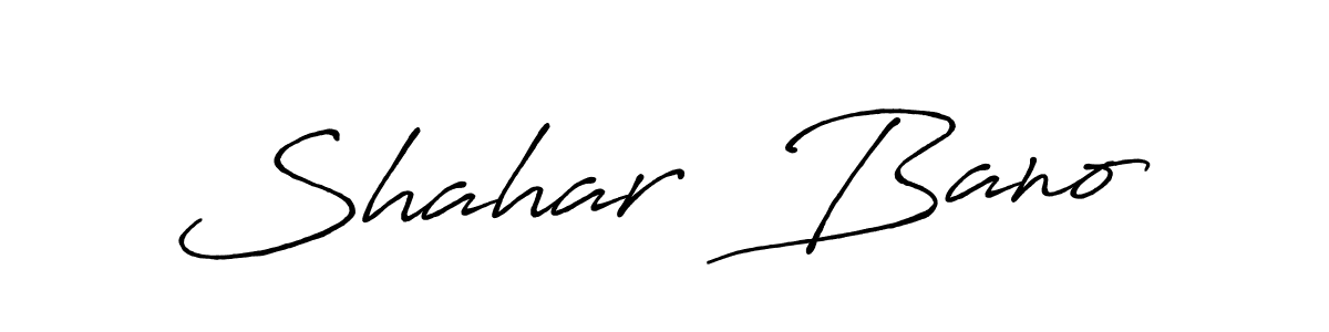 Check out images of Autograph of Shahar  Bano name. Actor Shahar  Bano Signature Style. Antro_Vectra_Bolder is a professional sign style online. Shahar  Bano signature style 7 images and pictures png