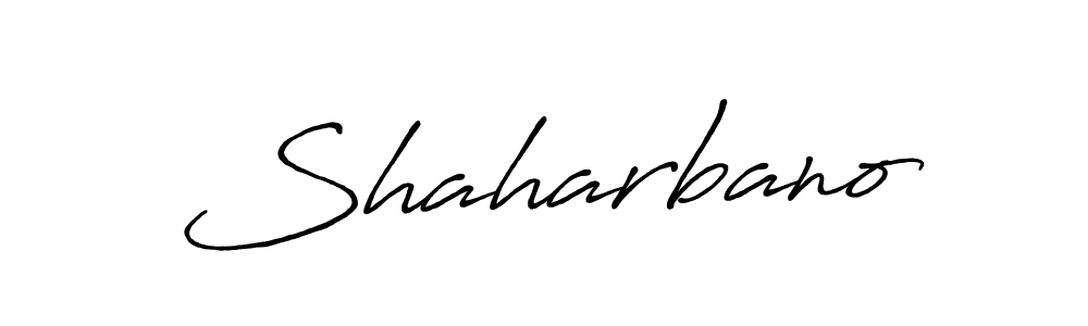 Make a beautiful signature design for name Shaharbano. With this signature (Antro_Vectra_Bolder) style, you can create a handwritten signature for free. Shaharbano signature style 7 images and pictures png