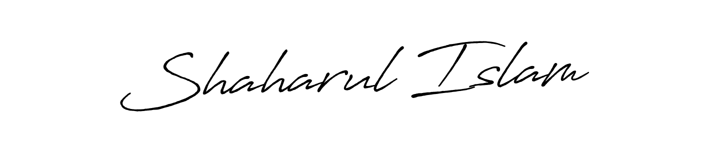 Design your own signature with our free online signature maker. With this signature software, you can create a handwritten (Antro_Vectra_Bolder) signature for name Shaharul Islam. Shaharul Islam signature style 7 images and pictures png