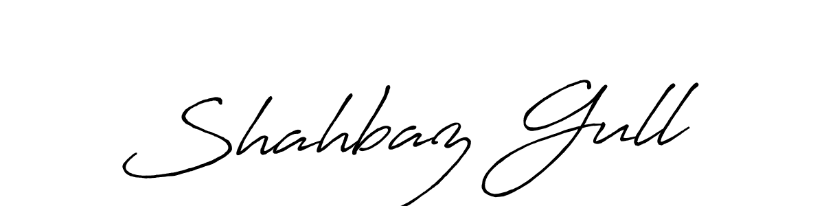 Shahbaz Gull stylish signature style. Best Handwritten Sign (Antro_Vectra_Bolder) for my name. Handwritten Signature Collection Ideas for my name Shahbaz Gull. Shahbaz Gull signature style 7 images and pictures png