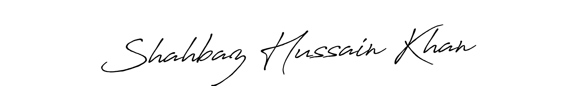 Antro_Vectra_Bolder is a professional signature style that is perfect for those who want to add a touch of class to their signature. It is also a great choice for those who want to make their signature more unique. Get Shahbaz Hussain Khan name to fancy signature for free. Shahbaz Hussain Khan signature style 7 images and pictures png