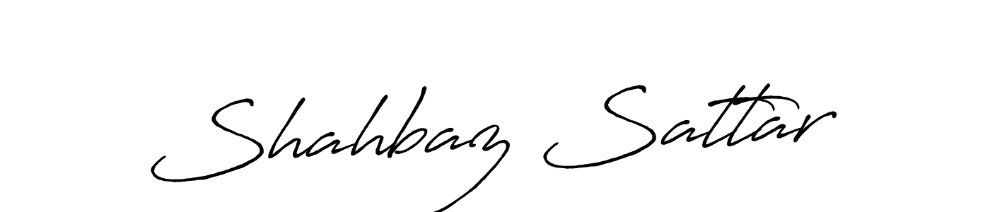 Make a beautiful signature design for name Shahbaz Sattar. With this signature (Antro_Vectra_Bolder) style, you can create a handwritten signature for free. Shahbaz Sattar signature style 7 images and pictures png