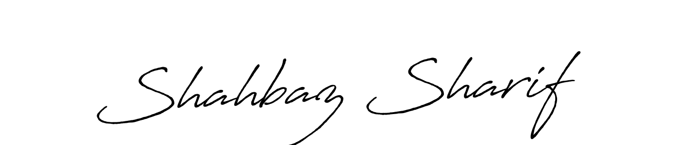 Design your own signature with our free online signature maker. With this signature software, you can create a handwritten (Antro_Vectra_Bolder) signature for name Shahbaz Sharif. Shahbaz Sharif signature style 7 images and pictures png