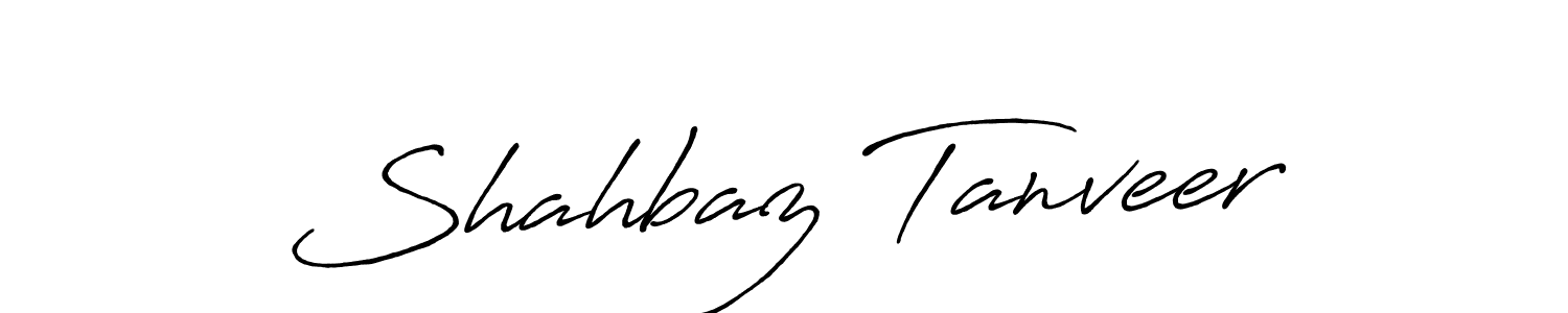 The best way (Antro_Vectra_Bolder) to make a short signature is to pick only two or three words in your name. The name Shahbaz Tanveer include a total of six letters. For converting this name. Shahbaz Tanveer signature style 7 images and pictures png