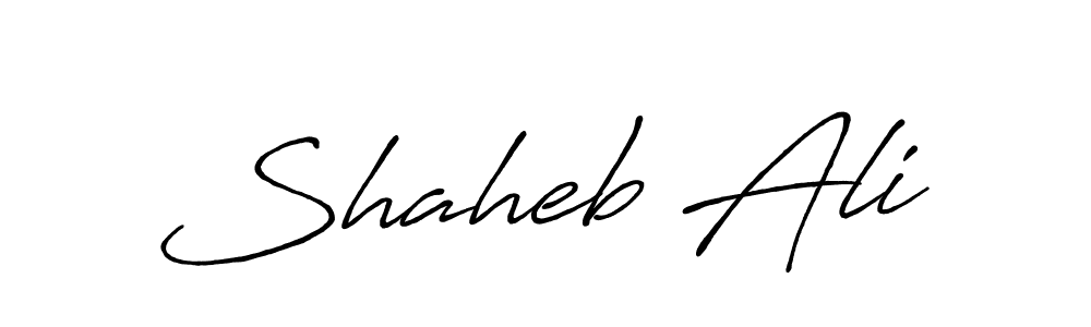 Also we have Shaheb Ali name is the best signature style. Create professional handwritten signature collection using Antro_Vectra_Bolder autograph style. Shaheb Ali signature style 7 images and pictures png