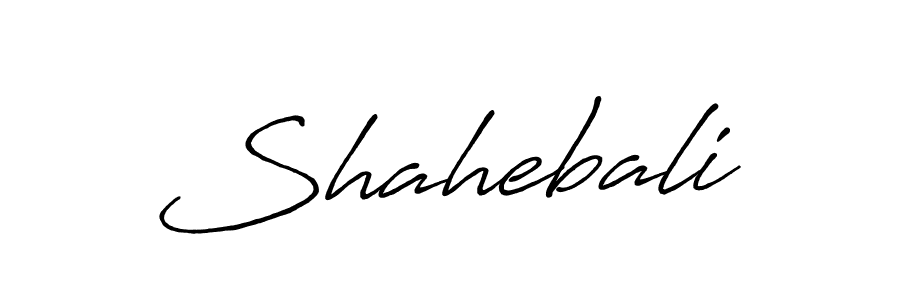 Design your own signature with our free online signature maker. With this signature software, you can create a handwritten (Antro_Vectra_Bolder) signature for name Shahebali. Shahebali signature style 7 images and pictures png