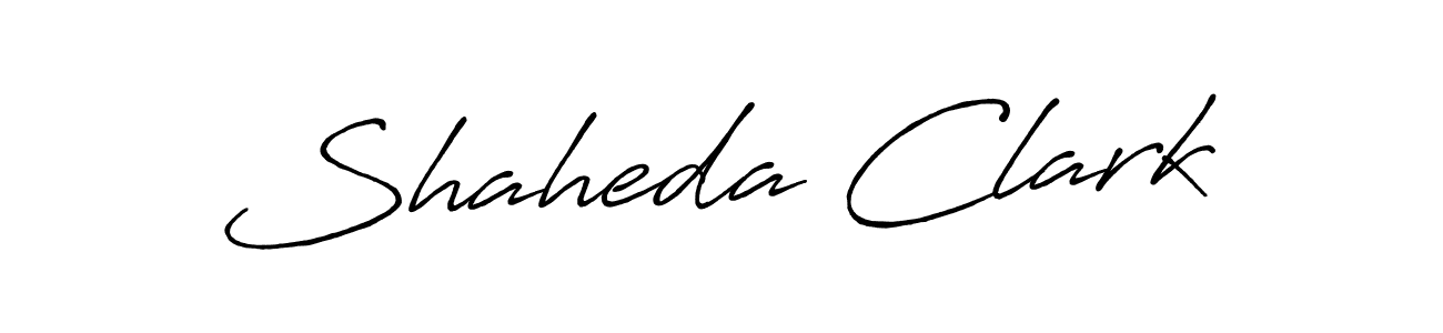 Also You can easily find your signature by using the search form. We will create Shaheda Clark name handwritten signature images for you free of cost using Antro_Vectra_Bolder sign style. Shaheda Clark signature style 7 images and pictures png