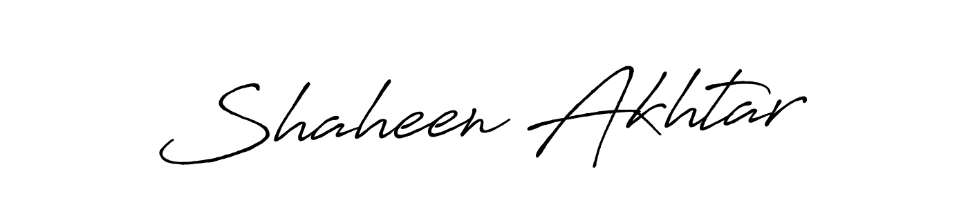 How to make Shaheen Akhtar name signature. Use Antro_Vectra_Bolder style for creating short signs online. This is the latest handwritten sign. Shaheen Akhtar signature style 7 images and pictures png