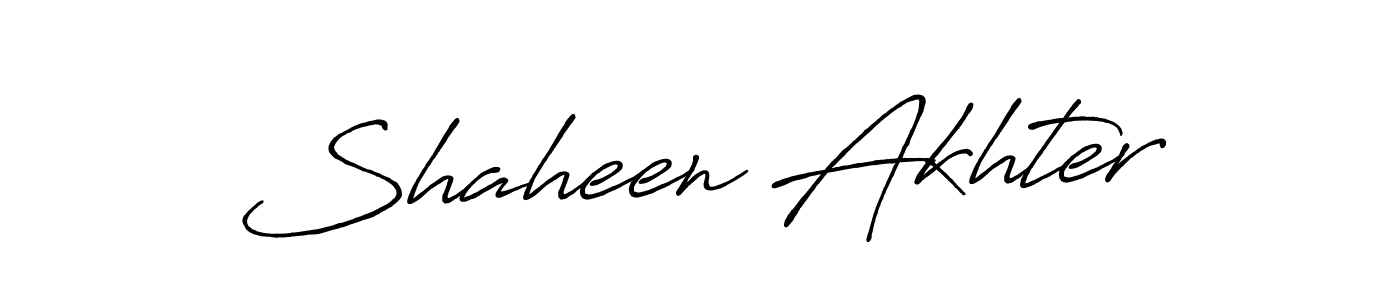 Shaheen Akhter stylish signature style. Best Handwritten Sign (Antro_Vectra_Bolder) for my name. Handwritten Signature Collection Ideas for my name Shaheen Akhter. Shaheen Akhter signature style 7 images and pictures png