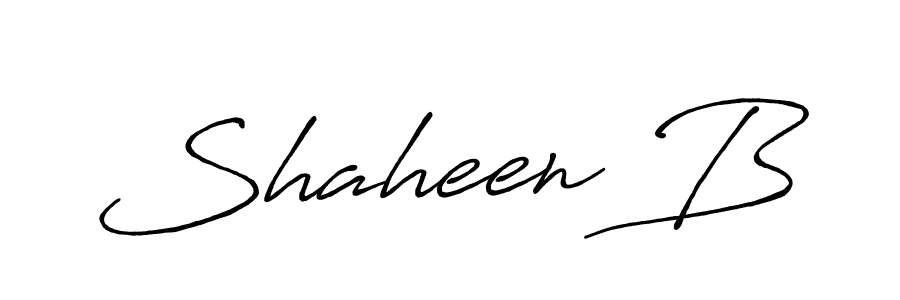 How to make Shaheen B name signature. Use Antro_Vectra_Bolder style for creating short signs online. This is the latest handwritten sign. Shaheen B signature style 7 images and pictures png