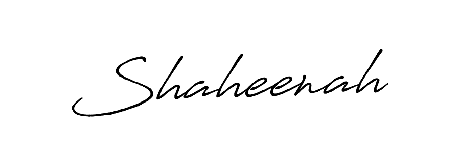 How to make Shaheenah name signature. Use Antro_Vectra_Bolder style for creating short signs online. This is the latest handwritten sign. Shaheenah signature style 7 images and pictures png