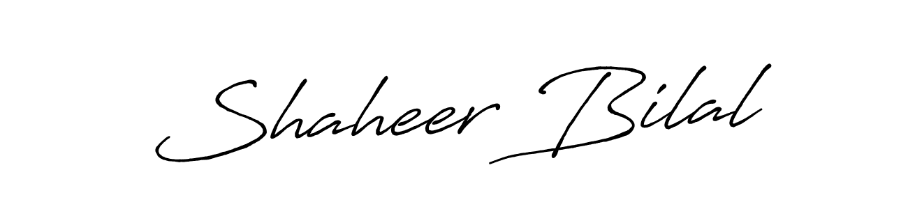 It looks lik you need a new signature style for name Shaheer Bilal. Design unique handwritten (Antro_Vectra_Bolder) signature with our free signature maker in just a few clicks. Shaheer Bilal signature style 7 images and pictures png