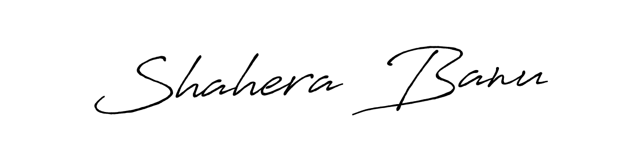 How to make Shahera  Banu name signature. Use Antro_Vectra_Bolder style for creating short signs online. This is the latest handwritten sign. Shahera  Banu signature style 7 images and pictures png