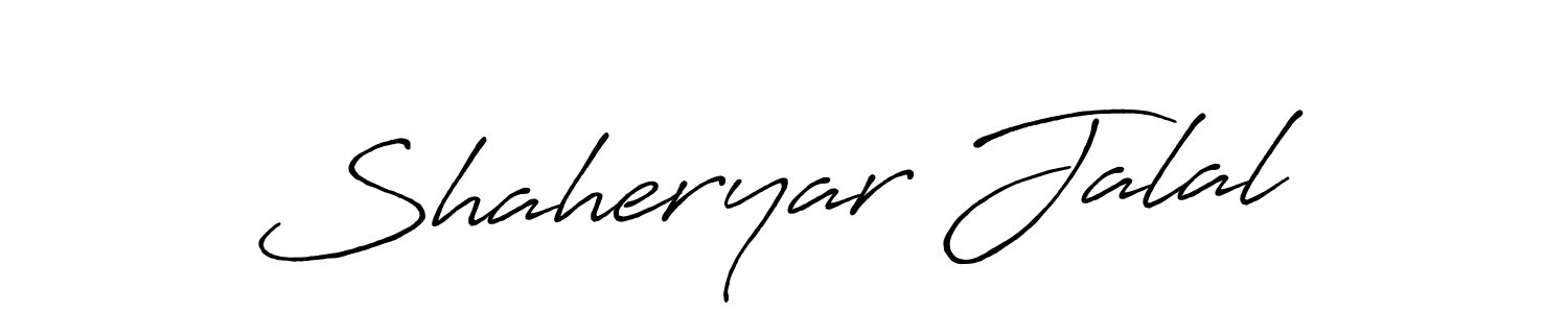 Make a beautiful signature design for name Shaheryar Jalal. Use this online signature maker to create a handwritten signature for free. Shaheryar Jalal signature style 7 images and pictures png