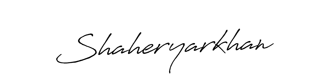 It looks lik you need a new signature style for name Shaheryarkhan. Design unique handwritten (Antro_Vectra_Bolder) signature with our free signature maker in just a few clicks. Shaheryarkhan signature style 7 images and pictures png