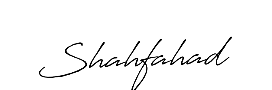 How to make Shahfahad signature? Antro_Vectra_Bolder is a professional autograph style. Create handwritten signature for Shahfahad name. Shahfahad signature style 7 images and pictures png