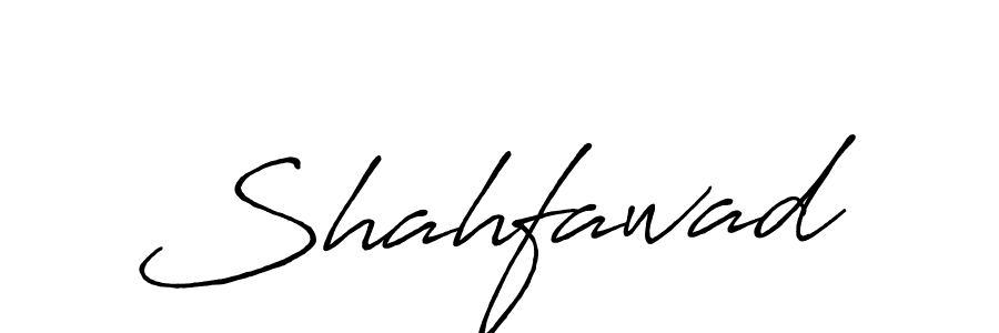 How to make Shahfawad signature? Antro_Vectra_Bolder is a professional autograph style. Create handwritten signature for Shahfawad name. Shahfawad signature style 7 images and pictures png