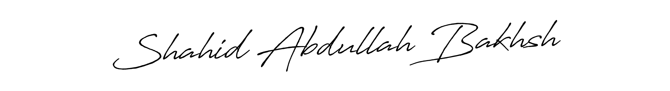 Use a signature maker to create a handwritten signature online. With this signature software, you can design (Antro_Vectra_Bolder) your own signature for name Shahid Abdullah Bakhsh. Shahid Abdullah Bakhsh signature style 7 images and pictures png
