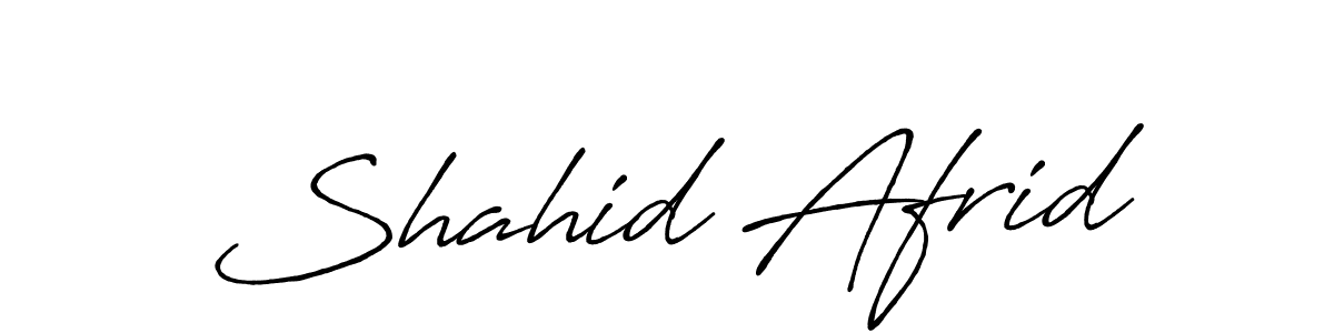 How to make Shahid Afrid signature? Antro_Vectra_Bolder is a professional autograph style. Create handwritten signature for Shahid Afrid name. Shahid Afrid signature style 7 images and pictures png