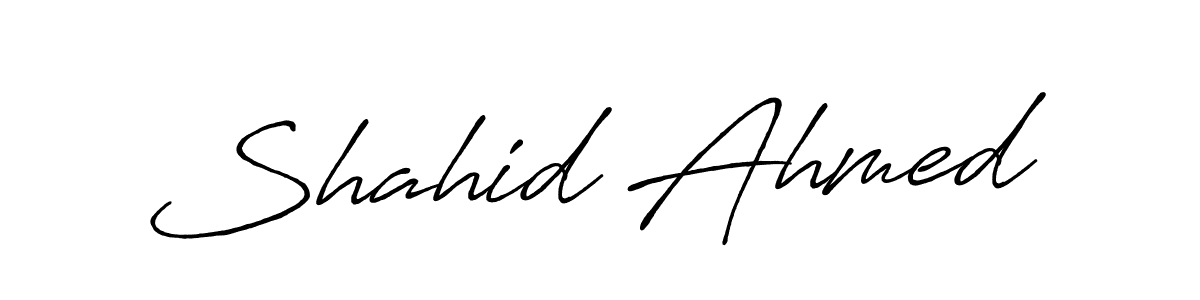 Make a beautiful signature design for name Shahid Ahmed. Use this online signature maker to create a handwritten signature for free. Shahid Ahmed signature style 7 images and pictures png