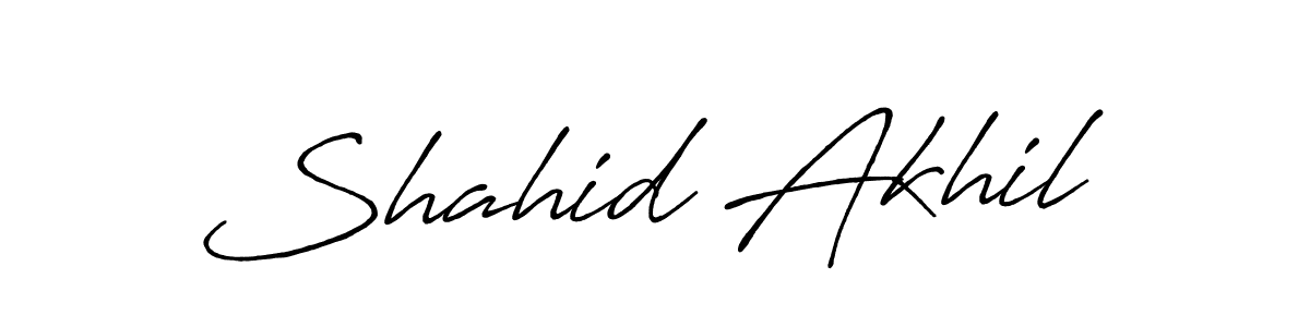 Make a beautiful signature design for name Shahid Akhil. Use this online signature maker to create a handwritten signature for free. Shahid Akhil signature style 7 images and pictures png