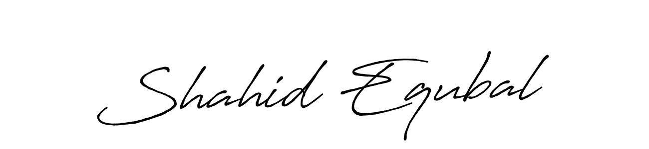 Once you've used our free online signature maker to create your best signature Antro_Vectra_Bolder style, it's time to enjoy all of the benefits that Shahid Equbal name signing documents. Shahid Equbal signature style 7 images and pictures png