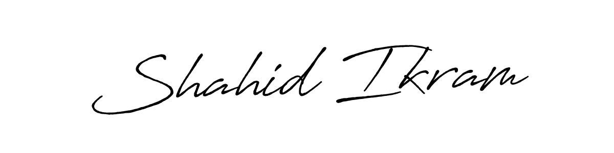 Antro_Vectra_Bolder is a professional signature style that is perfect for those who want to add a touch of class to their signature. It is also a great choice for those who want to make their signature more unique. Get Shahid Ikram name to fancy signature for free. Shahid Ikram signature style 7 images and pictures png