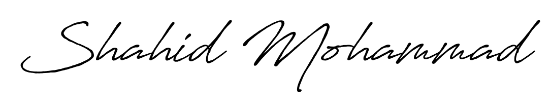 A dynamic signature style for Shahid Mohammad using Antro_Vectra_Bolder script. Designed to look authentic, handwritten, and professional. Shahid Mohammad signature style 7 images and pictures png