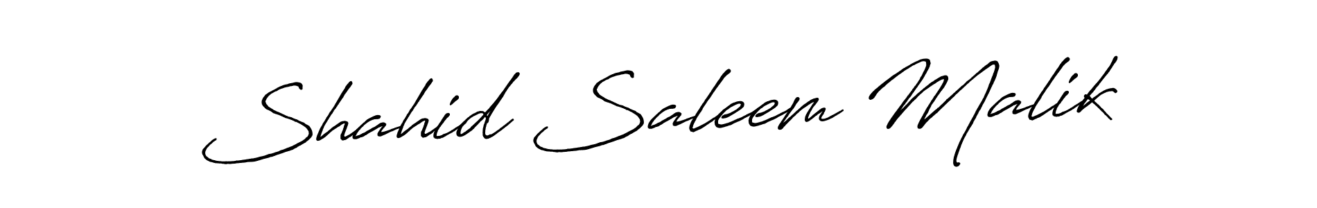 Design your own signature with our free online signature maker. With this signature software, you can create a handwritten (Antro_Vectra_Bolder) signature for name Shahid Saleem Malik. Shahid Saleem Malik signature style 7 images and pictures png
