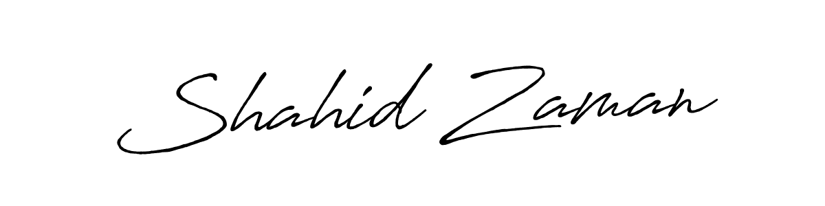 Make a beautiful signature design for name Shahid Zaman. With this signature (Antro_Vectra_Bolder) style, you can create a handwritten signature for free. Shahid Zaman signature style 7 images and pictures png