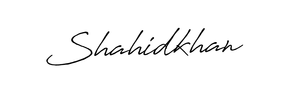 It looks lik you need a new signature style for name Shahidkhan. Design unique handwritten (Antro_Vectra_Bolder) signature with our free signature maker in just a few clicks. Shahidkhan signature style 7 images and pictures png