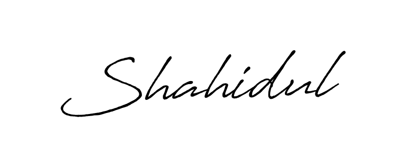 Design your own signature with our free online signature maker. With this signature software, you can create a handwritten (Antro_Vectra_Bolder) signature for name Shahidul. Shahidul signature style 7 images and pictures png