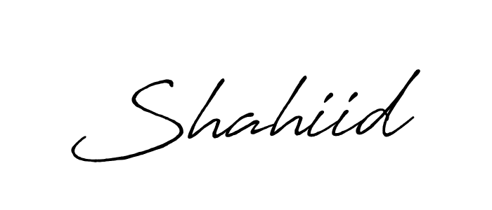 if you are searching for the best signature style for your name Shahiid. so please give up your signature search. here we have designed multiple signature styles  using Antro_Vectra_Bolder. Shahiid signature style 7 images and pictures png