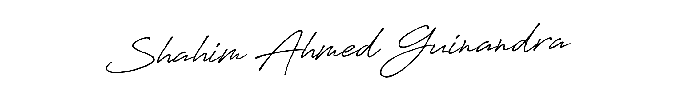 This is the best signature style for the Shahim Ahmed Guinandra name. Also you like these signature font (Antro_Vectra_Bolder). Mix name signature. Shahim Ahmed Guinandra signature style 7 images and pictures png