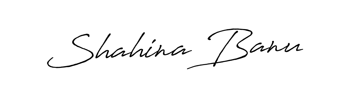 Shahina Banu stylish signature style. Best Handwritten Sign (Antro_Vectra_Bolder) for my name. Handwritten Signature Collection Ideas for my name Shahina Banu. Shahina Banu signature style 7 images and pictures png