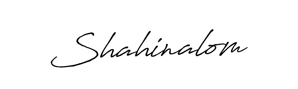 How to make Shahinalom name signature. Use Antro_Vectra_Bolder style for creating short signs online. This is the latest handwritten sign. Shahinalom signature style 7 images and pictures png