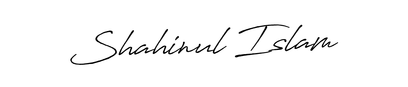 Design your own signature with our free online signature maker. With this signature software, you can create a handwritten (Antro_Vectra_Bolder) signature for name Shahinul Islam. Shahinul Islam signature style 7 images and pictures png